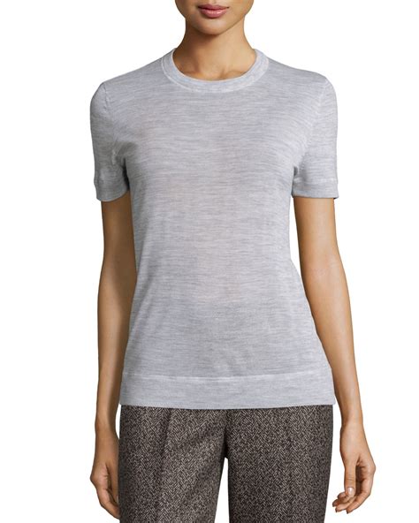 michael kors short sleeve crew short sleeve knits|Cashmere Short.